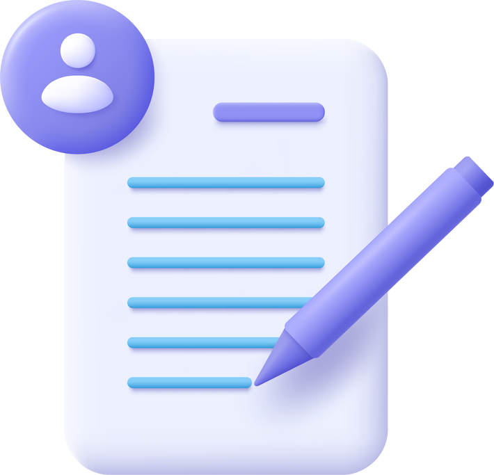Copywriting Document Pencil Education 3D Icon